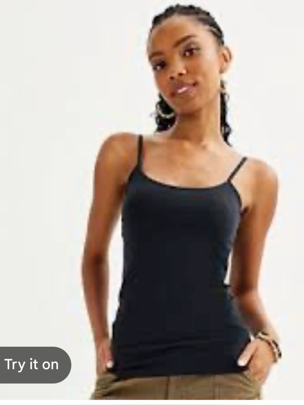 5/$15 Lucky Brand Classic Black Spaghetti Strap Tank Top. Size M/L